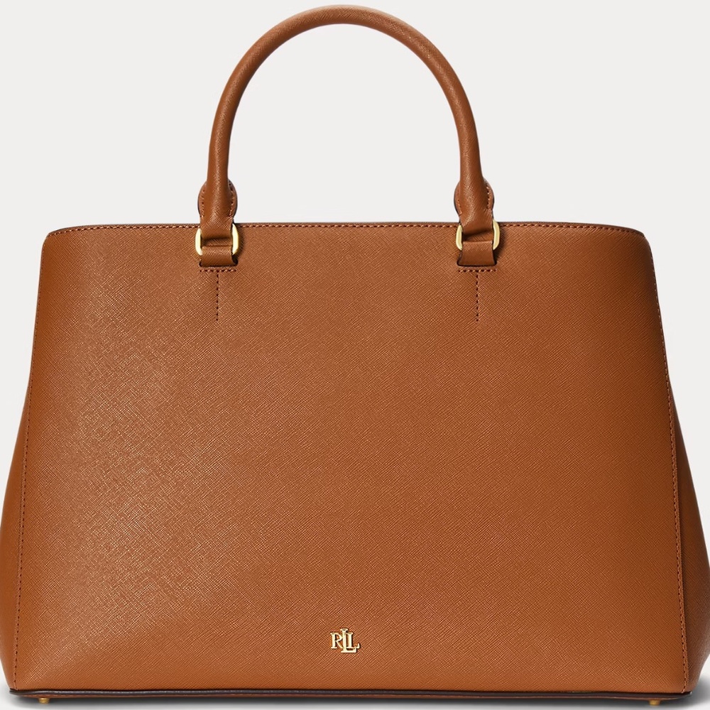 Crosshatch Leather Large Hanna Satchel